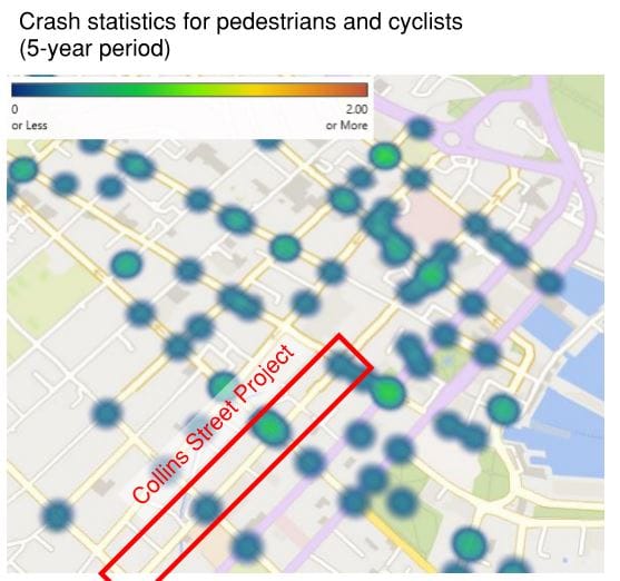 Does a two-way bike lane on Collins Street make sense?